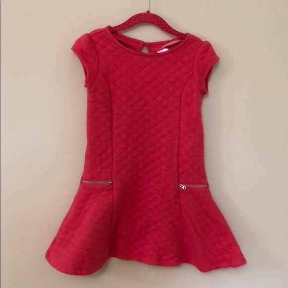 GYMBOREE | Quilted Coral Drop-Waist Dress - Picture 3 of 3